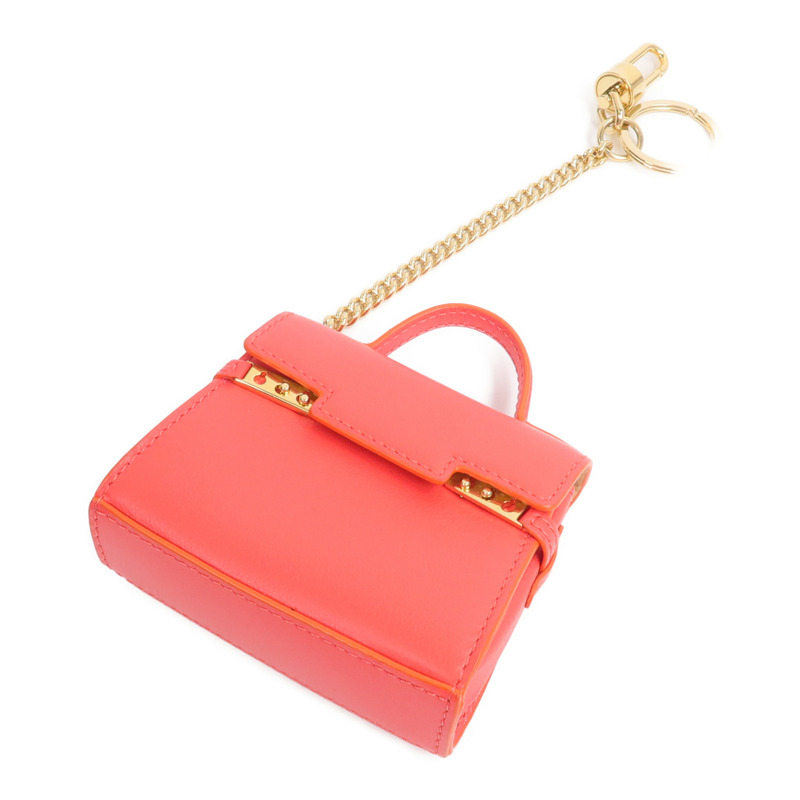 Delvaux 牛皮皮革Tempete Bag Charm掛飾-1