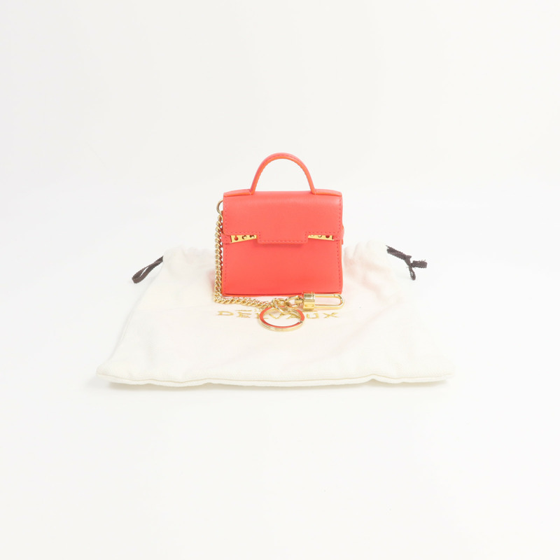 Delvaux 牛皮皮革Tempete Bag Charm掛飾-13
