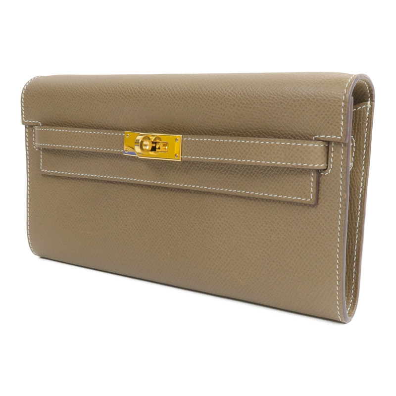 HERMES Epsom皮革Kelly To Go肩背袋Etoupe-2