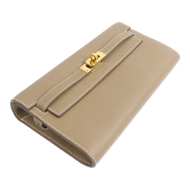 HERMES Epsom皮革Kelly To Go肩背袋Etoupe-3