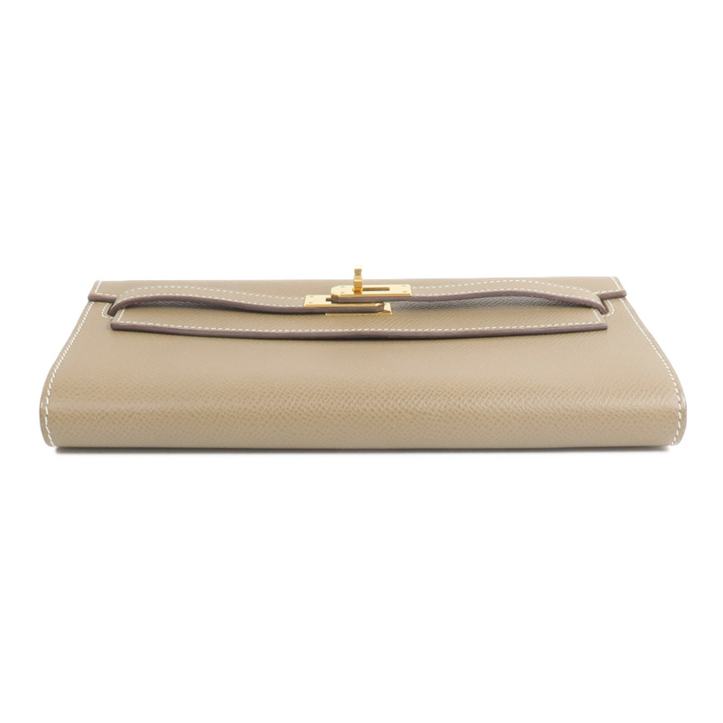 HERMES Epsom皮革Kelly To Go肩背袋Etoupe-5