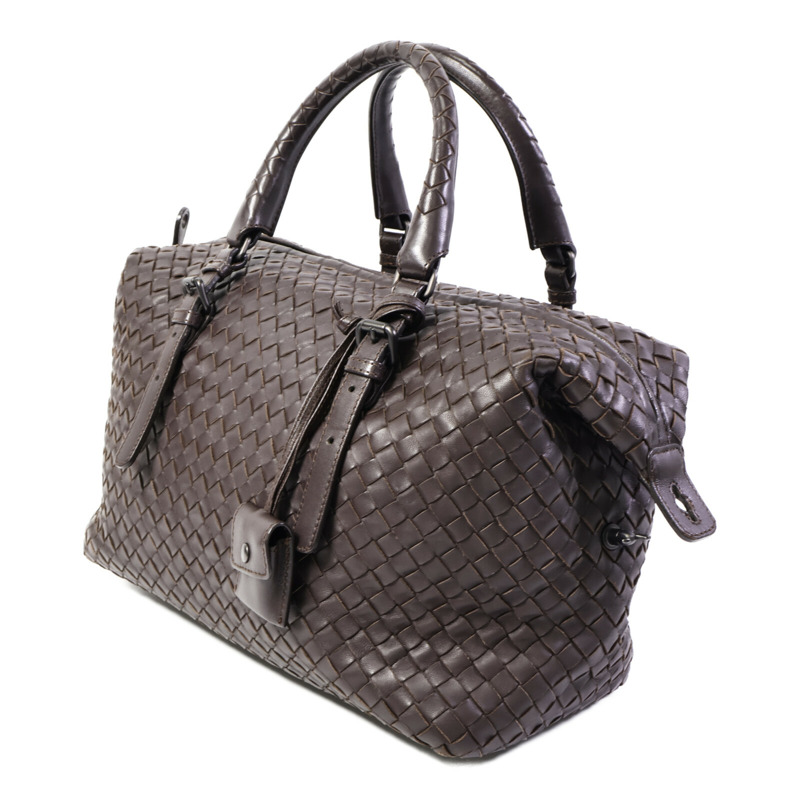 BOTTEGA VENETA 羊皮皮革Boston Bag手挽袋-2
