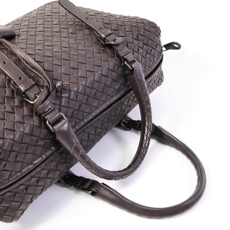BOTTEGA VENETA 羊皮皮革Boston Bag手挽袋-8
