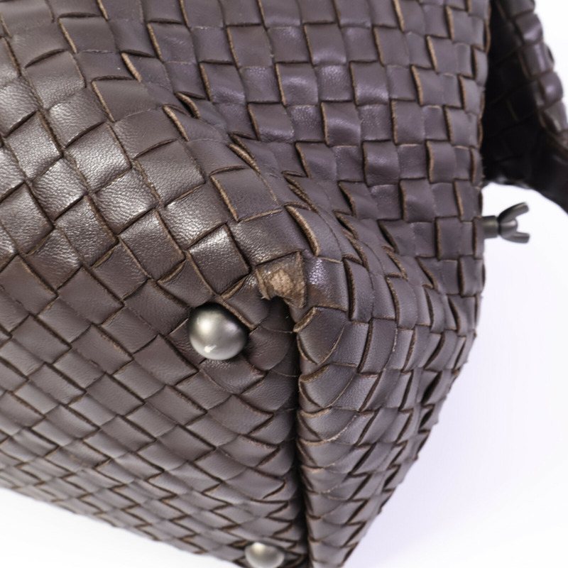 BOTTEGA VENETA 羊皮皮革Boston Bag手挽袋-10