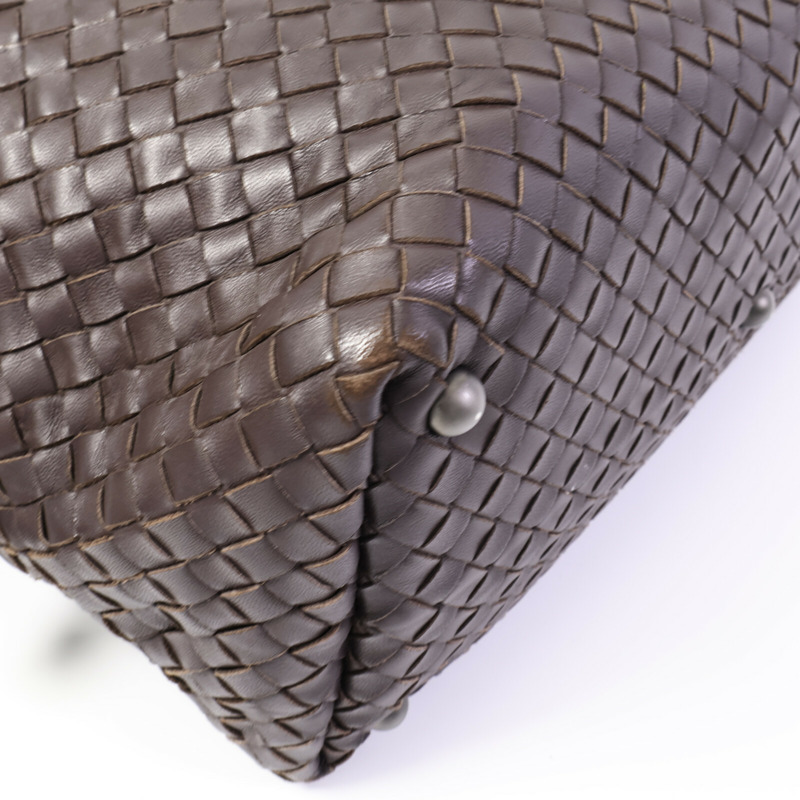 BOTTEGA VENETA 羊皮皮革Boston Bag手挽袋-11