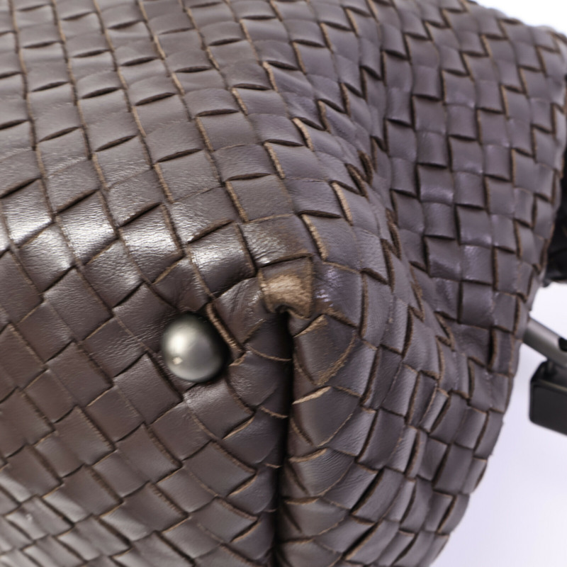 BOTTEGA VENETA 羊皮皮革Boston Bag手挽袋-12