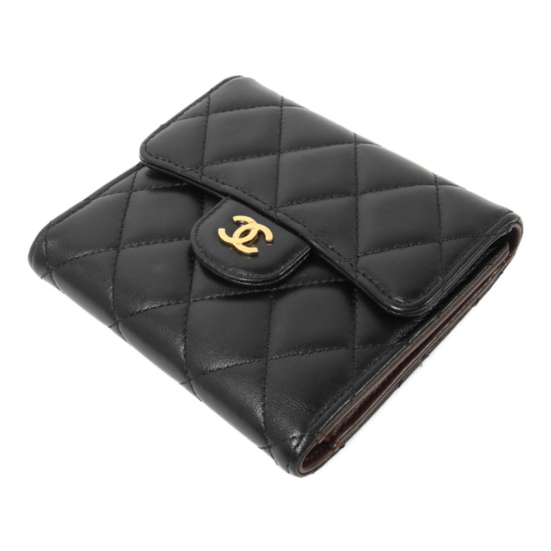 CHANEL 羊皮皮革Classic Small Flap Wallet錢包-2