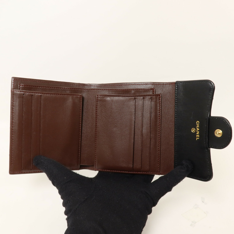 CHANEL 羊皮皮革Classic Small Flap Wallet錢包-4