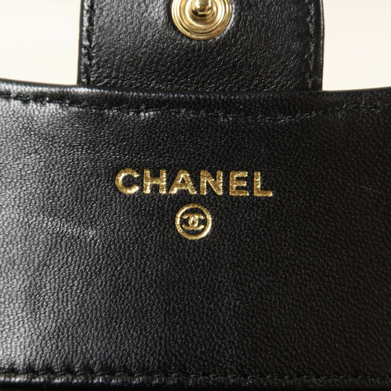 CHANEL 羊皮皮革Classic Small Flap Wallet錢包-7