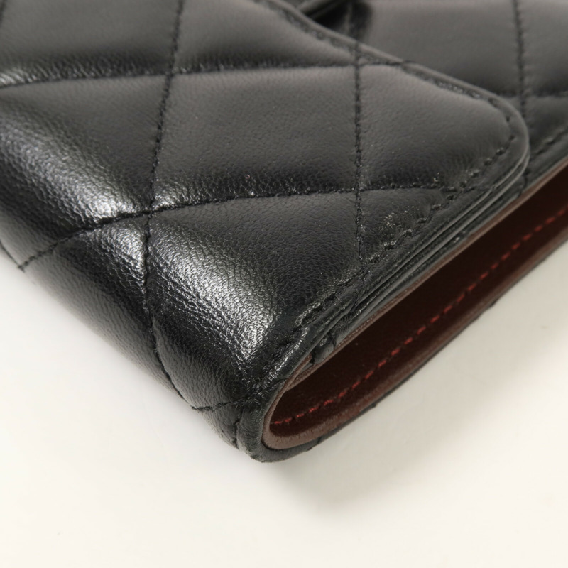 CHANEL 羊皮皮革Classic Small Flap Wallet錢包-14