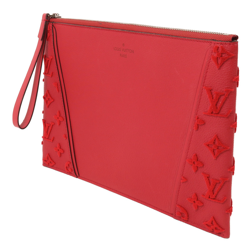 LOUIS VUITTON Monogram Veau Cachemire W Pochette Pouch-2
