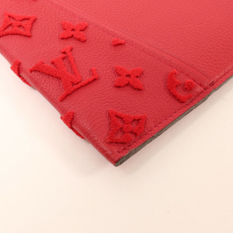 LOUIS VUITTON Monogram Veau Cachemire W Pochette Pouch-9
