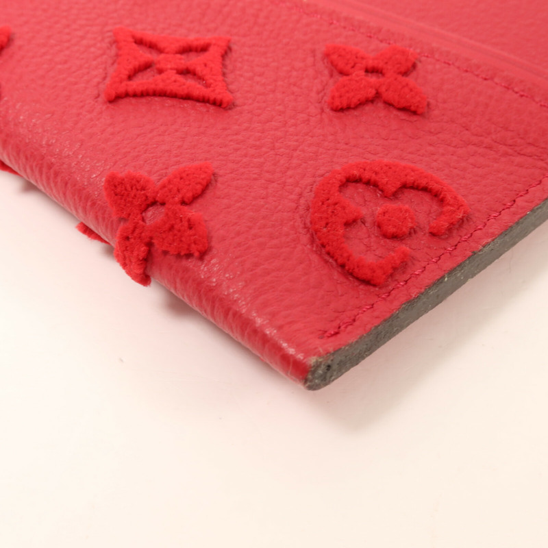 LOUIS VUITTON Monogram Veau Cachemire W Pochette Pouch-11