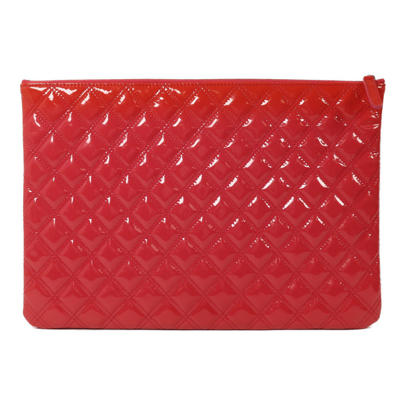 CHANEL 漆皮皮革Matelasse O-Case Clutch手拿包-1