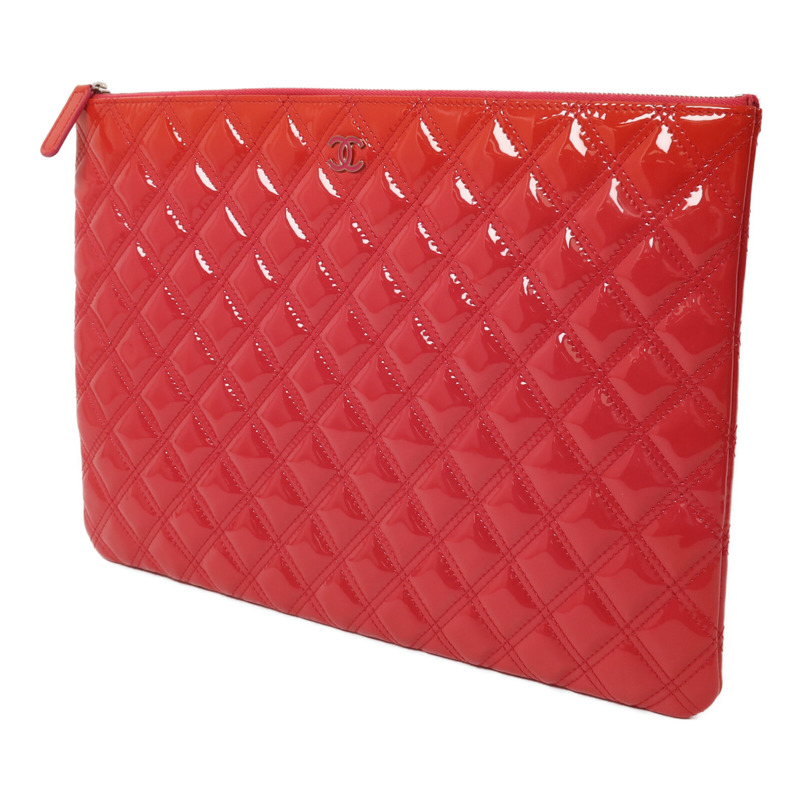 CHANEL 漆皮皮革Matelasse O-Case Clutch手拿包-2