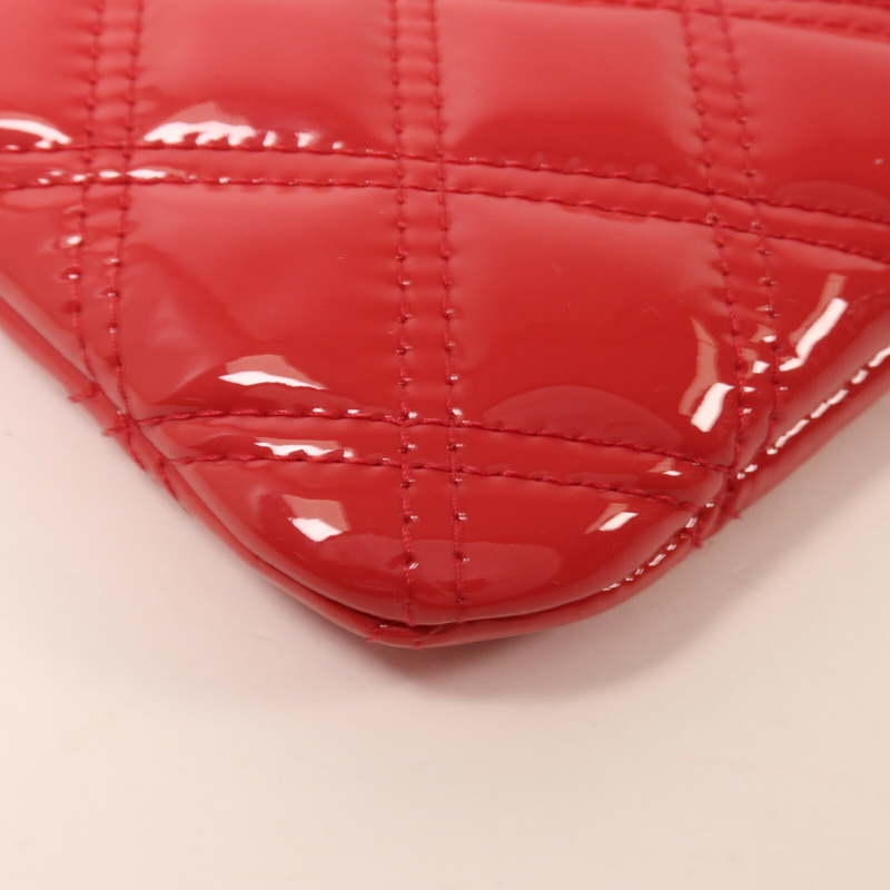CHANEL 漆皮皮革Matelasse O-Case Clutch手拿包-11