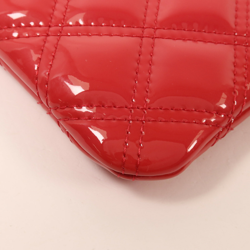 CHANEL 漆皮皮革Matelasse O-Case Clutch手拿包-12