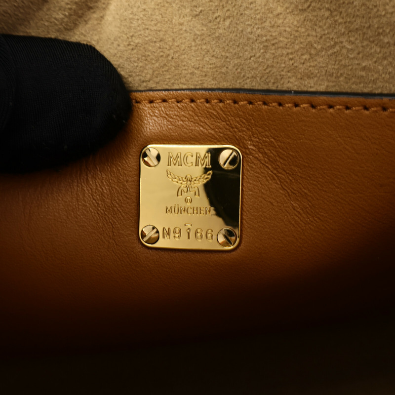 MCM 塗層帆布Shoulder Bag肩背袋-7