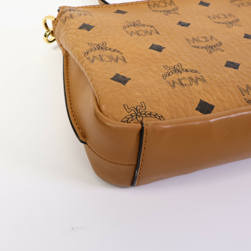 MCM 塗層帆布Shoulder Bag肩背袋-10