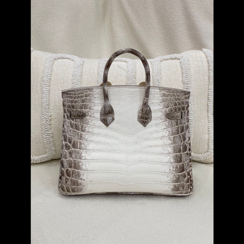 Hermes Birkin25 喜馬拉雅
皮质:兩點鱷
金属:銀扣-1