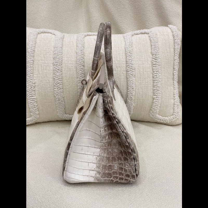 Hermes Birkin25 喜馬拉雅
皮质:兩點鱷
金属:銀扣-2