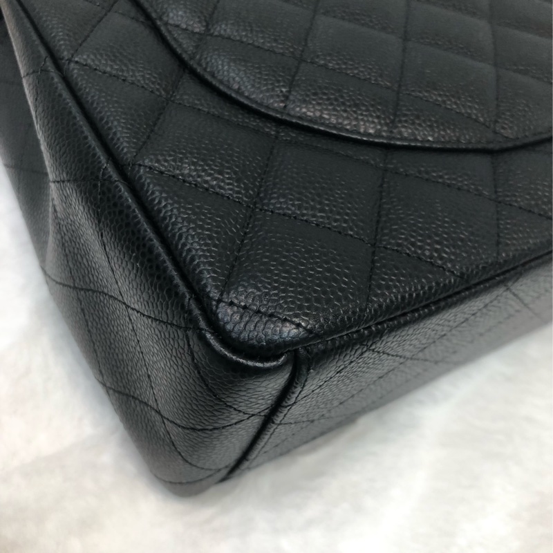 Chanel 荔牛 黑金 Jumbo 33cm XC546-12