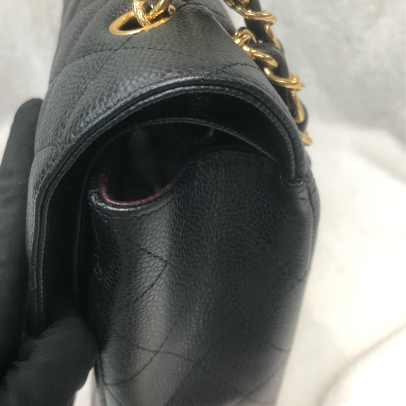 Chanel 荔牛 黑金 Jumbo 33cm XC546-15