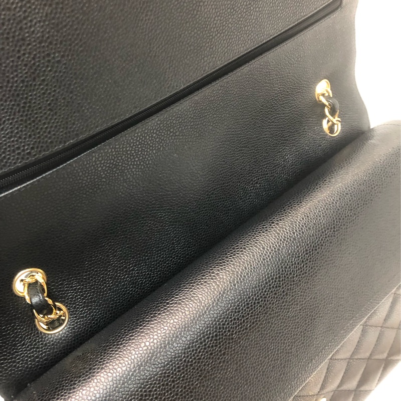 Chanel 荔牛 黑金 Jumbo 33cm XC546-26