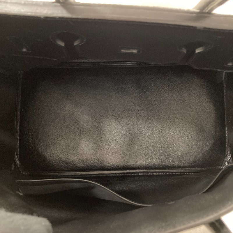 HERMES 愛馬仕 柏金包 手提包 BIRKIN35 皮革 黑 金釦-20