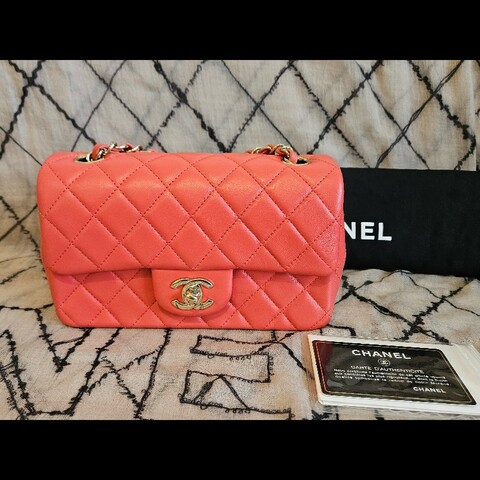 Chanel cf20 香奈兒經典菱格包 coco20 98新

30開