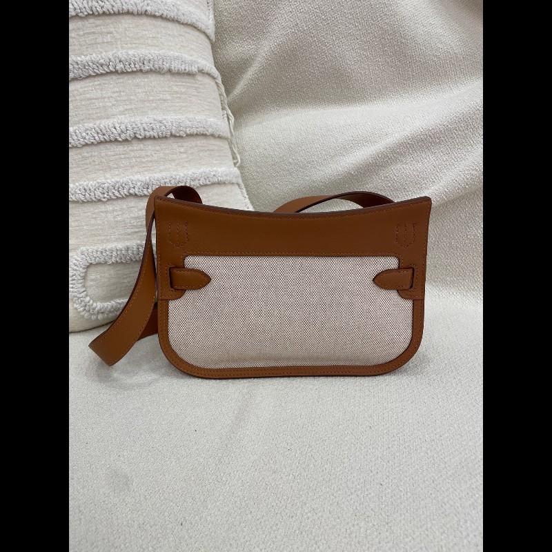 Hermes Mini Jypsiere 迷你吉普賽 金棕拼布 銀扣
颜色:金棕/米白-9