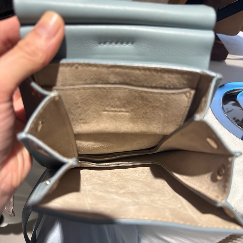 Chloé Faye Small Bracelet Bag Light Blue leather Shoulder Bag / Handbag / Crossbody bag-2