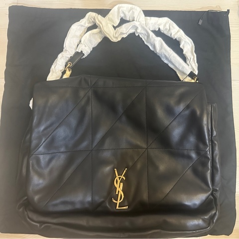 SAINT LAURENT 羊皮鏈帶肩背包｜全新未使用｜經典黑色｜附完整配件✨