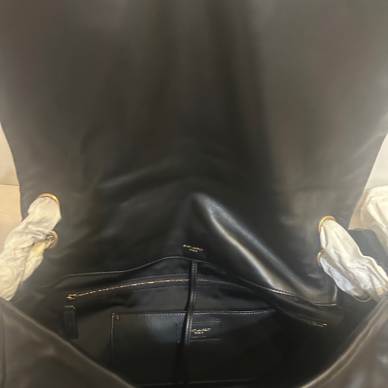 SAINT LAURENT 羊皮鏈帶肩背包|全新未使用|經典黑色|附完整配件✨-4