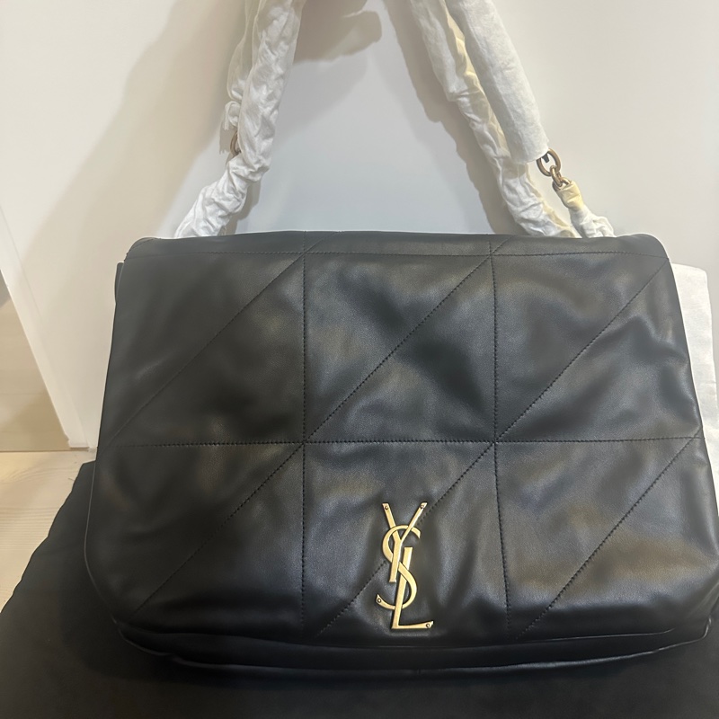 SAINT LAURENT 羊皮鏈帶肩背包|全新未使用|經典黑色|附完整配件✨-6