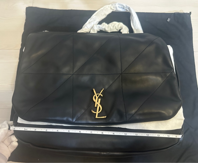SAINT LAURENT 羊皮鏈帶肩背包|全新未使用|經典黑色|附完整配件✨-7