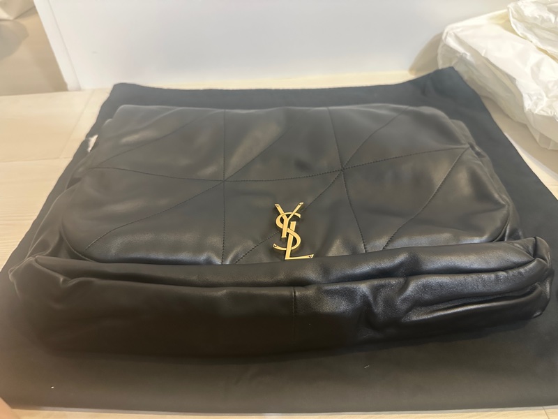 SAINT LAURENT 羊皮鏈帶肩背包|全新未使用|經典黑色|附完整配件✨-9