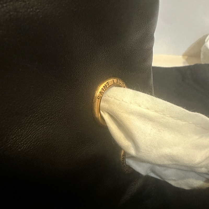 SAINT LAURENT 羊皮鏈帶肩背包|全新未使用|經典黑色|附完整配件✨-13