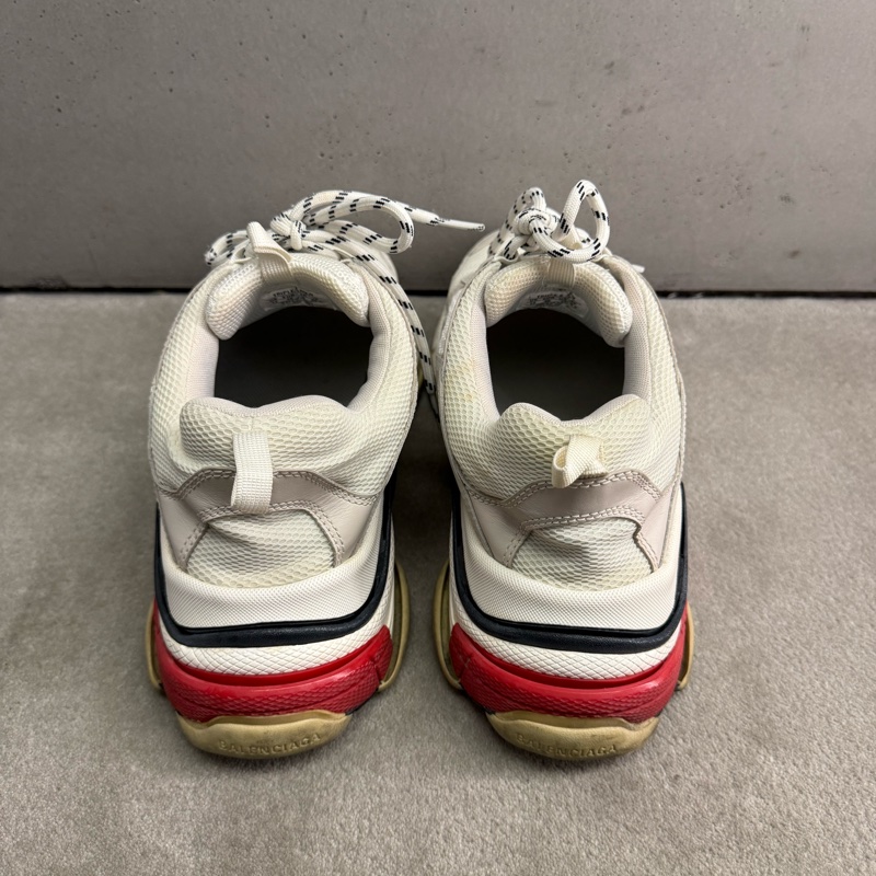 二手Balenciaga 白紅Triple S-6