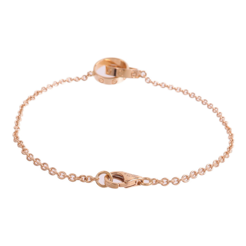 CARTIER 18K玫瑰金Love Blaceret On Chain手鏈-2