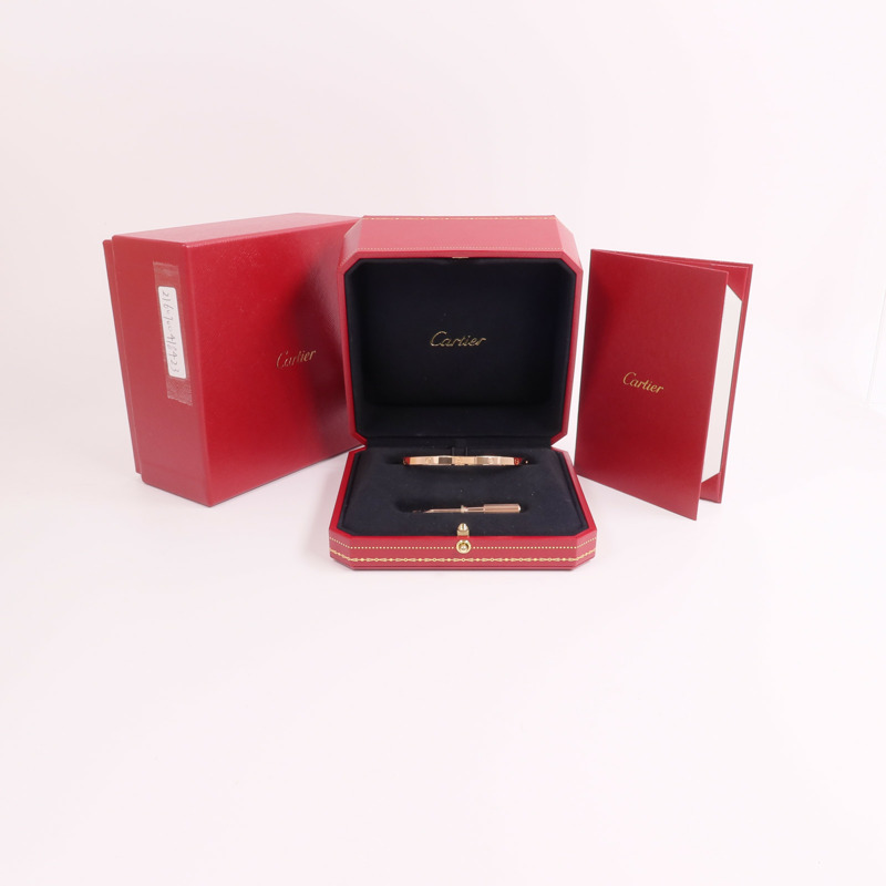 CARTIER 18K玫瑰金Love Bracelet Small Model手鐲-7