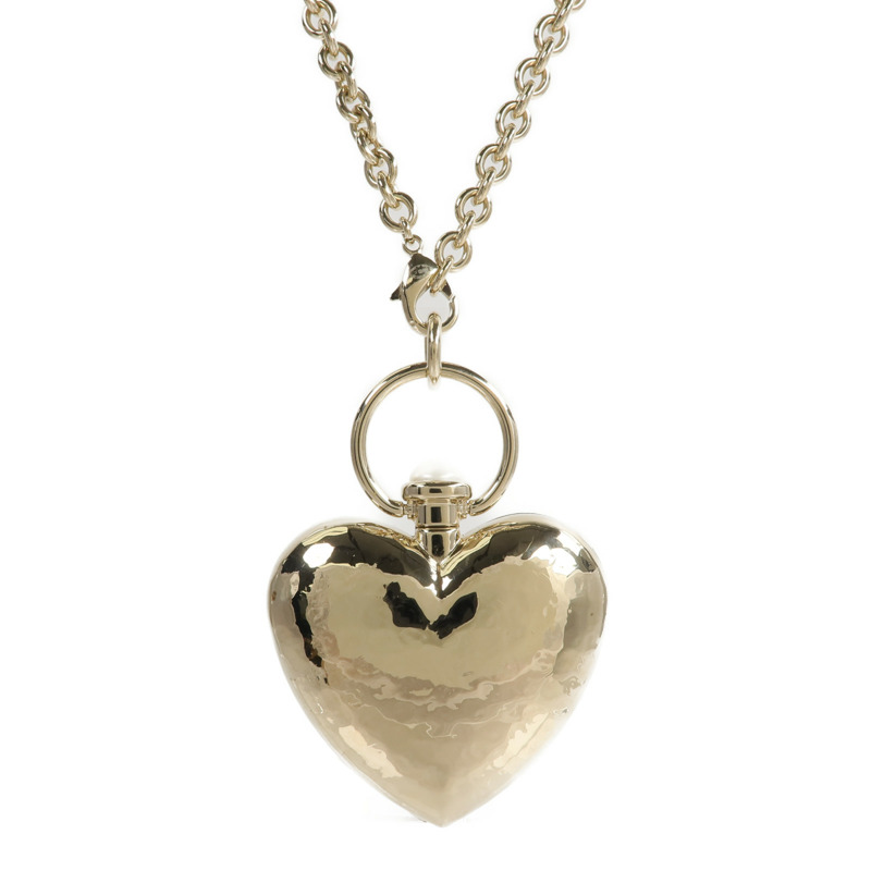 CHANEL 金屬Giant Heart Locket Pendant Necklace項鍊-1