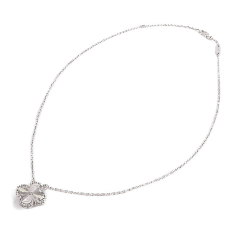 Van Cleef & Arpels 18K白金Vintage Alhambra Pendant項鍊-3