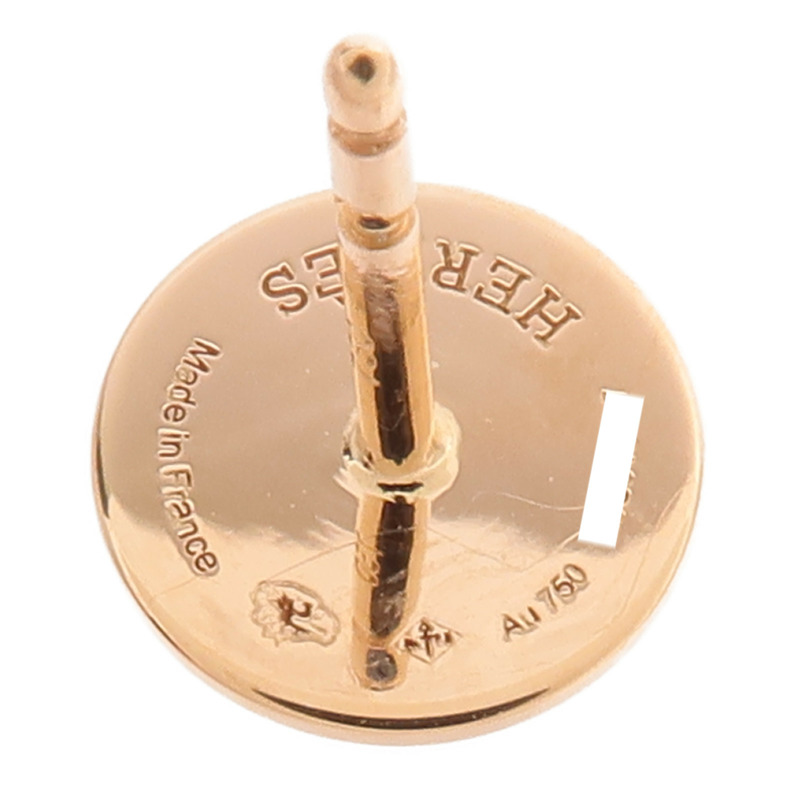 HERMES 18K玫瑰金Ex-Libris Earrings耳環-6