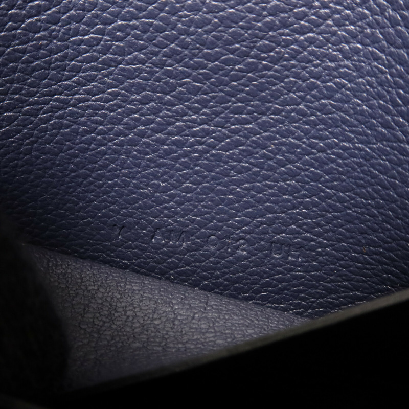 HERMES Evercolor皮革Roulis Slim Wallet錢包Bleu Nuit-8