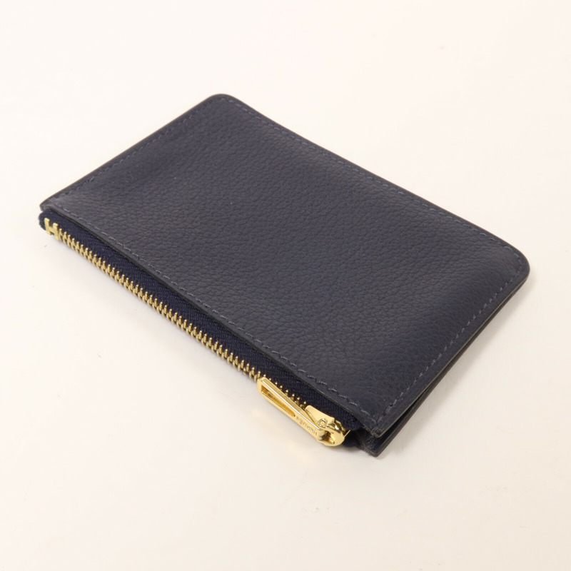 HERMES Evercolor皮革Roulis Slim Wallet錢包Bleu Nuit-15