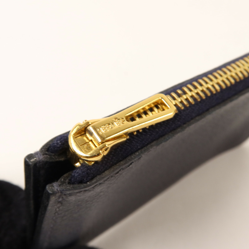 HERMES Evercolor皮革Roulis Slim Wallet錢包Bleu Nuit-16