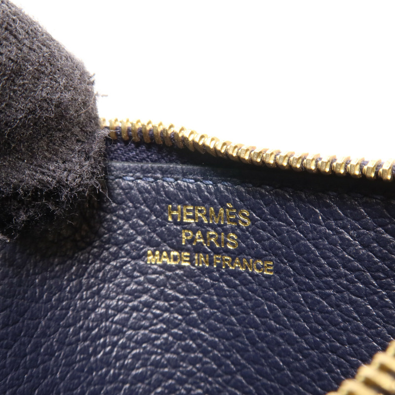 HERMES Evercolor皮革Roulis Slim Wallet錢包Bleu Nuit-18