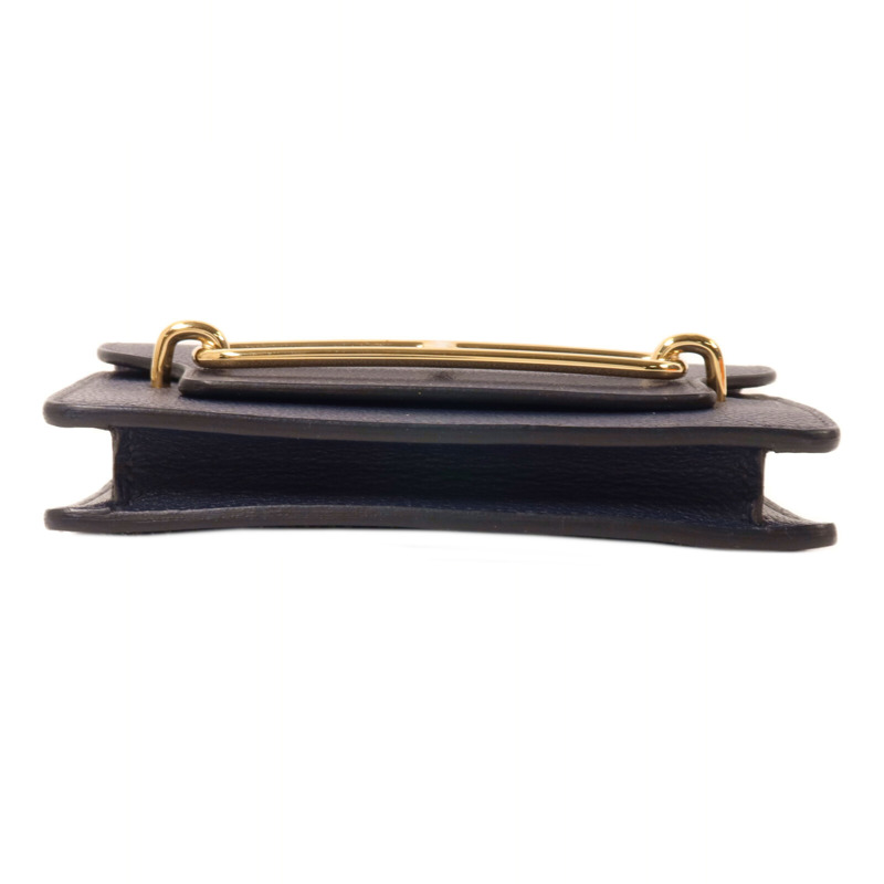 HERMES Evercolor皮革Roulis Slim Wallet錢包Bleu Nuit-20