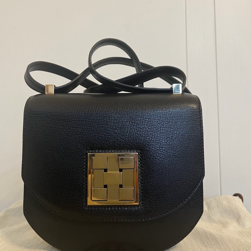 近新品 愛馬仕迷你馬賽克包 黑色-0